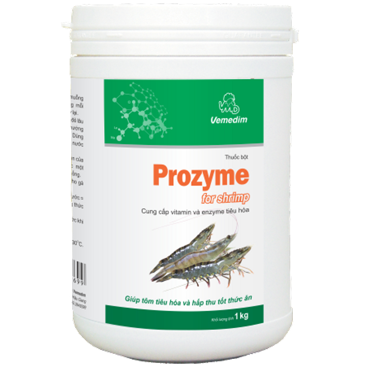 PROZYME for SHRIMP - HỘP 1 KG- Cung cấp các loại vitamin cần thiết cho tôm và các loại enzyme giúp tiêu hóa và hấp thu