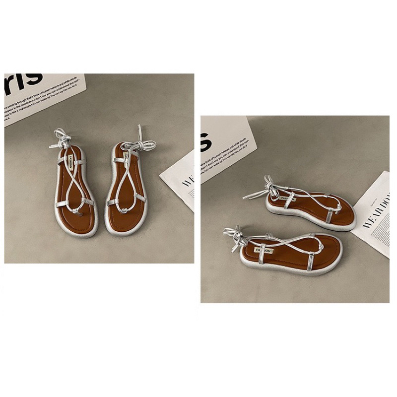 SANDAL DÂY CHÉO ĐỘN ĐẾ CAO 3CM 🌎