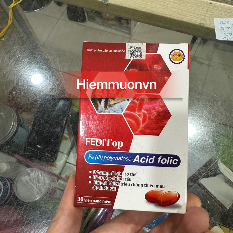 FEDITOP BỔ SUNG THIẾU HỤT SẮT (30 viên)