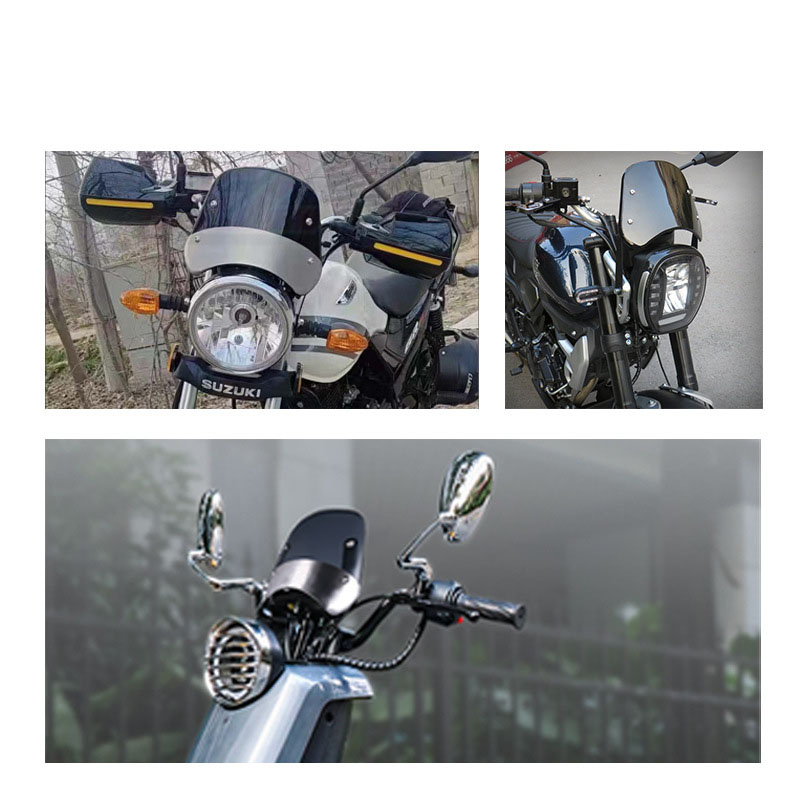 Trọn bộ kính chắn gió 5-7 inch độ đầu đèn xe mô tô xe máy điện