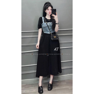 Set váy kèm yếm bò