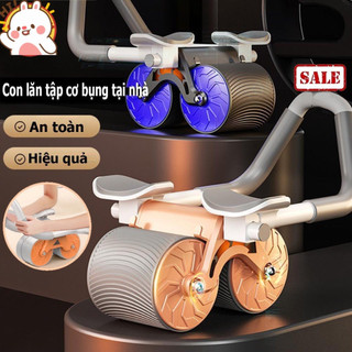 Con lăn trợ lực tập bụng thế hệ mới,con lăn tập bụng 2 bánh, dụng cụ tập bụng đốt cháy mỡ bụng tại nhà thế hệ mới