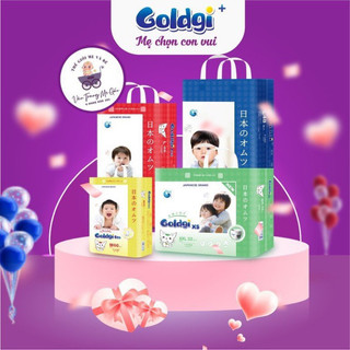 [TẶNG 2 MIẾNG] BỈM GOLDGI NỘI ĐỊA NHẬT DÒNG CAO CẤP DÁN/QUẦN ĐỦ SIZE NB92/S84/Md66/Mq60/Ld56/Lq48/XL44/XXL32