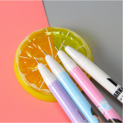 Bút Bi Viết Đóng Dấu Hàn Quốc BTS Siêu Độc Đáo - Bút Bi Viết Văn Phong Mực Đen