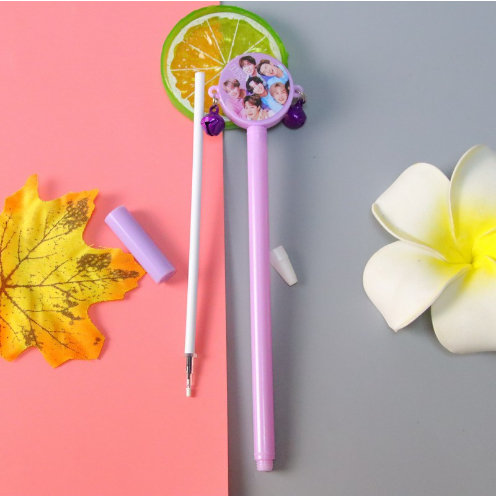 Bút Bi Viết Hàn Quốc BTS Tạo Hình Lục Lạc Siêu Độc Đáo - Bút Bi Viết Văn Phong Mực Đen