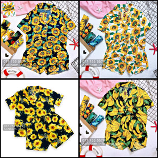 Bộ Đồ Đi Biển Nam Nữ Có Size Em Bé Và BigSize, Bộ Quần Áo Đi Biển, Set Đi Biển Nam Nữ, Đồ Bộ Đi Biển