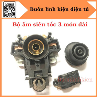 Bộ chân đế ấm siêu tốc dài kèm công tắc, ấm siêu tốc, 3 món