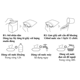 Khăn khô đa năng Mother-K Hàn Quốc cao cấp bịch 160 tờ