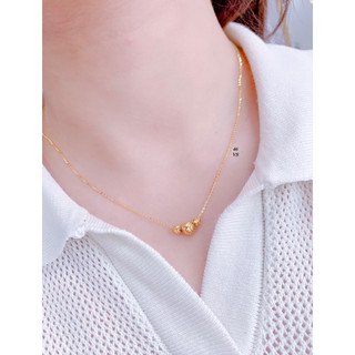 combo dây chuyền mặt cầu vàng
