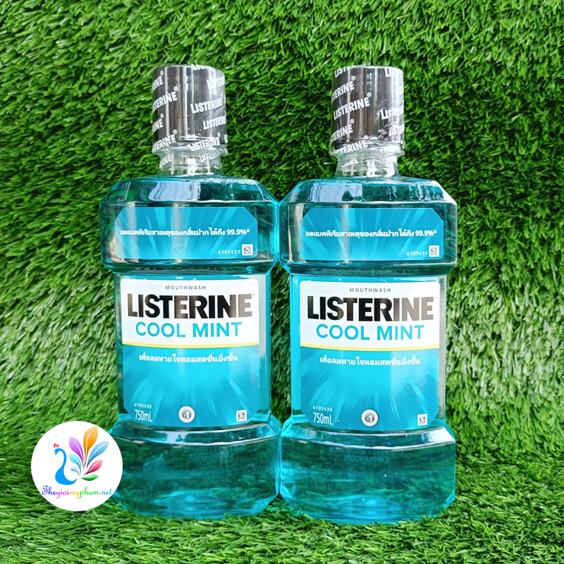Nước Súc Miệng Listerine Diệt Khuẩn Cool Mint 750ml/250ml