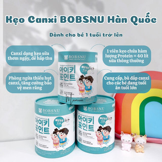 Kẹo canxi bobsnu cho trẻ em hàng air hàn quốc, chính hãng/1 hộp 150 viên
