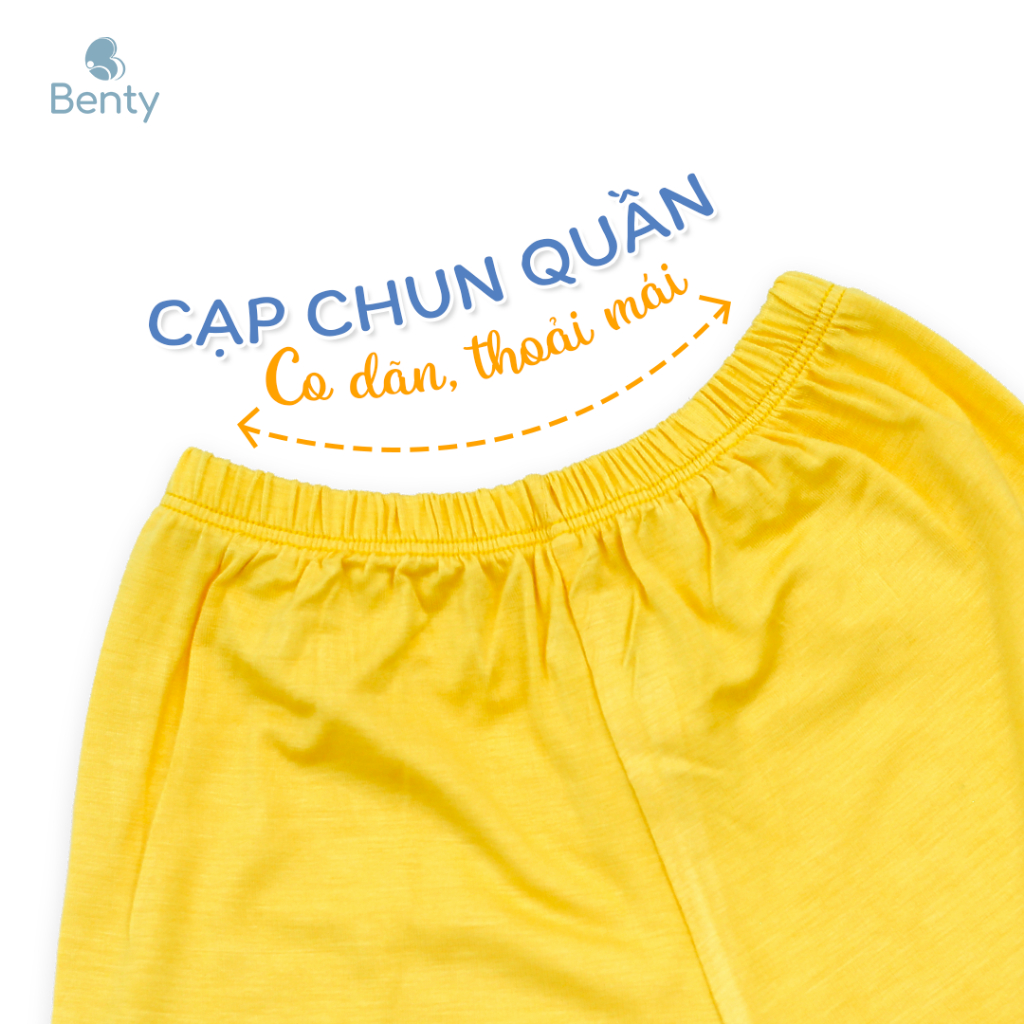 Quần ngắn cotton cao cấp chính hãng BENTY, quần cộc cho bé trai bé gái dễ thương