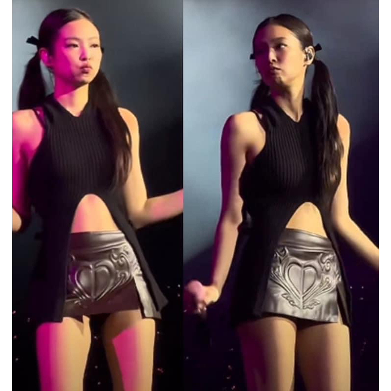 Áo len hở lưng biểu diễn giống Jennie Blackpink mặc trong concert Born Pink