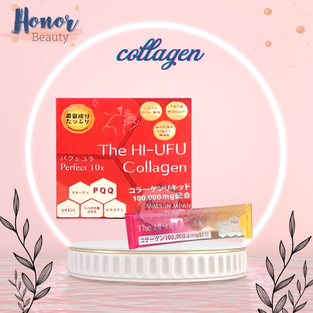 Nước Uống The HI-UFU Collagen 100000mg Nhật Bản Nước Uống Bổ Sung Collagen Làm Đẹp Da Hộp 10 Gói