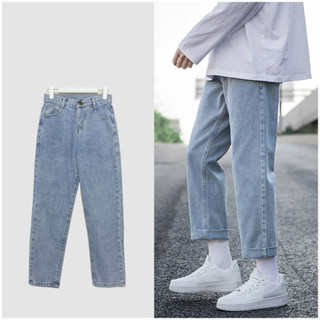 Quần jean nam, xanh, đen, xám, chất bò dáng xuông đứng . Quần baggy nam, jeans, ống suông rộng Hottrend 2022