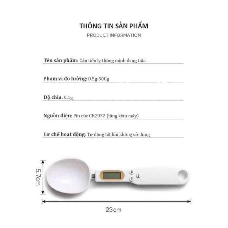 Cân tiểu li dạng thìa