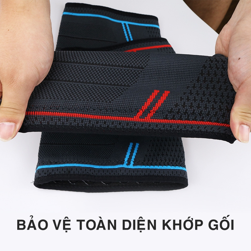 Bó Gối Thể Thao BG/14 Bảo Về Đầu Gối Tránh Chấn Thương Khớp Chơi Đá Banh Cầu Lông Tennis Bóng Chuyền Đạp Xe Gym Chạy Bộ