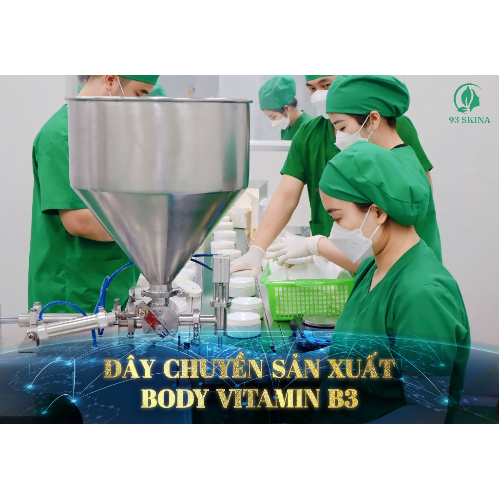 Kem Body phân tử nước trắng da vitamin B3 siêu trắng hàn quốc chính hãng giá rẻ 93skina