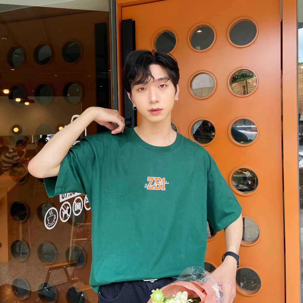 ZEROBASEONE TEE - Áo thun ZB1 unisex oversize 4 màu đen/trắng/be/xanh đậm