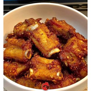Sườn bẹ heo non cắt khúc. khay 500g