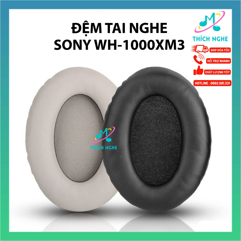 Mút đệm tai nghe Sony WH 1000XM3 WH-1000XM3 - Earpad Sony MDR-1000X WH-1000XM3 - Thích Nghe