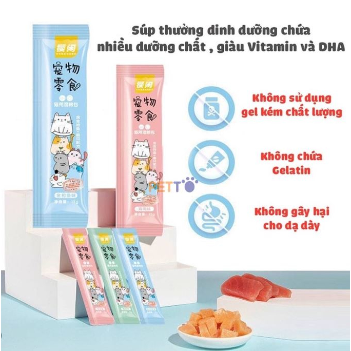 Combo 200 thanh súp thưởng Shizuka cho mèo