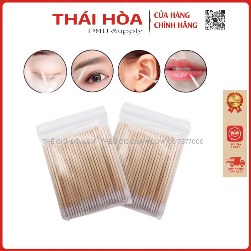 Tăm bông đầu nhọn (gói 100c)