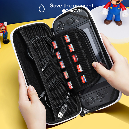 Bóp đựng phong cách Mario, Kaws, Pokemon Scarlet cho Nintendo Switch Oled / Switch v1,2