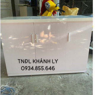 Tủ bếp,tủ đa năng nhựa mặt dán gạch và dán viền bền đẹp 123x80
