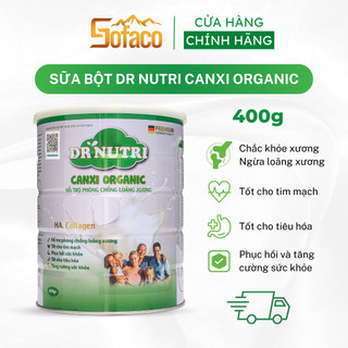 Sữa bột dinh dưỡng Dr Nutri Canxi Organic sản phẩm thay thế bữa ăn phụ bổ sung vi chất dinh dưỡng chắc khỏe xương