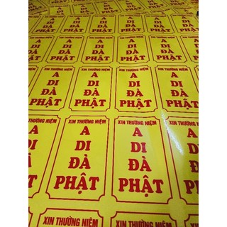 COMBO 5 TẤM DECAL A DI ĐÀ PHẬT ( Đứng )