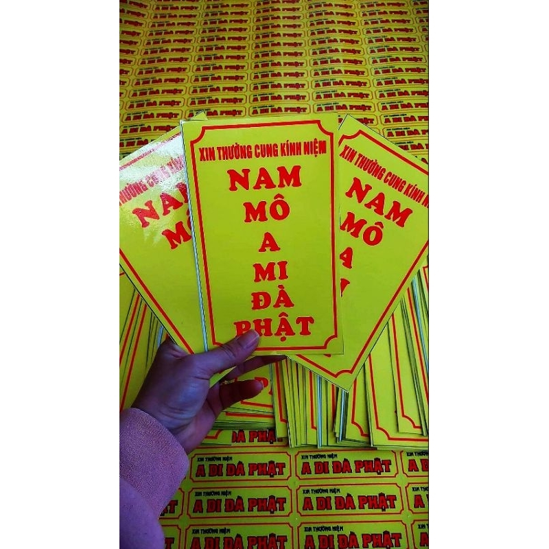 DECAL ĐỨNG NAM MÔ A MI ĐÀ PHẬT