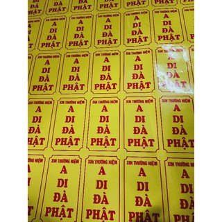 COMBO 5 TẤM DECAL A DI ĐÀ PHẬT ( Đứng )