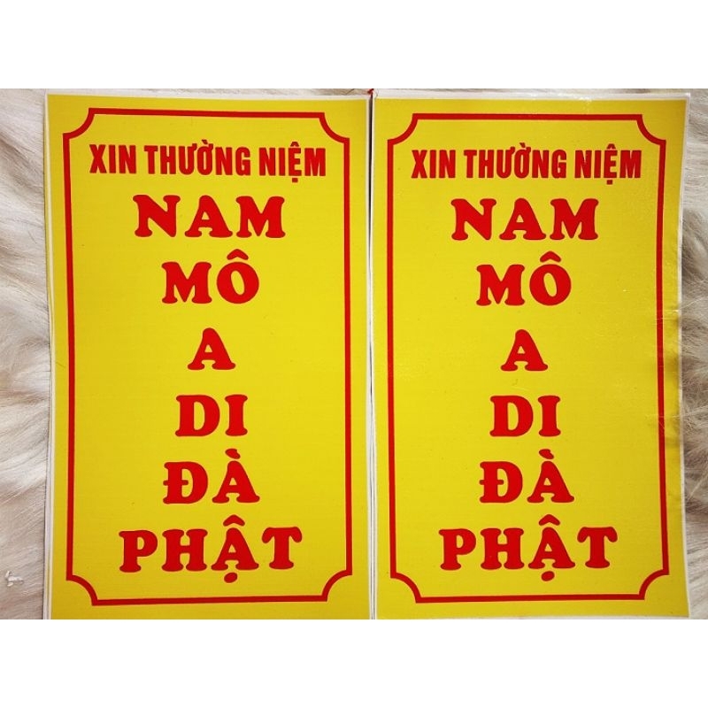 COMBO 10 DECAL DANH HIỆU NAM MÔ A DI ĐÀ PHẬT