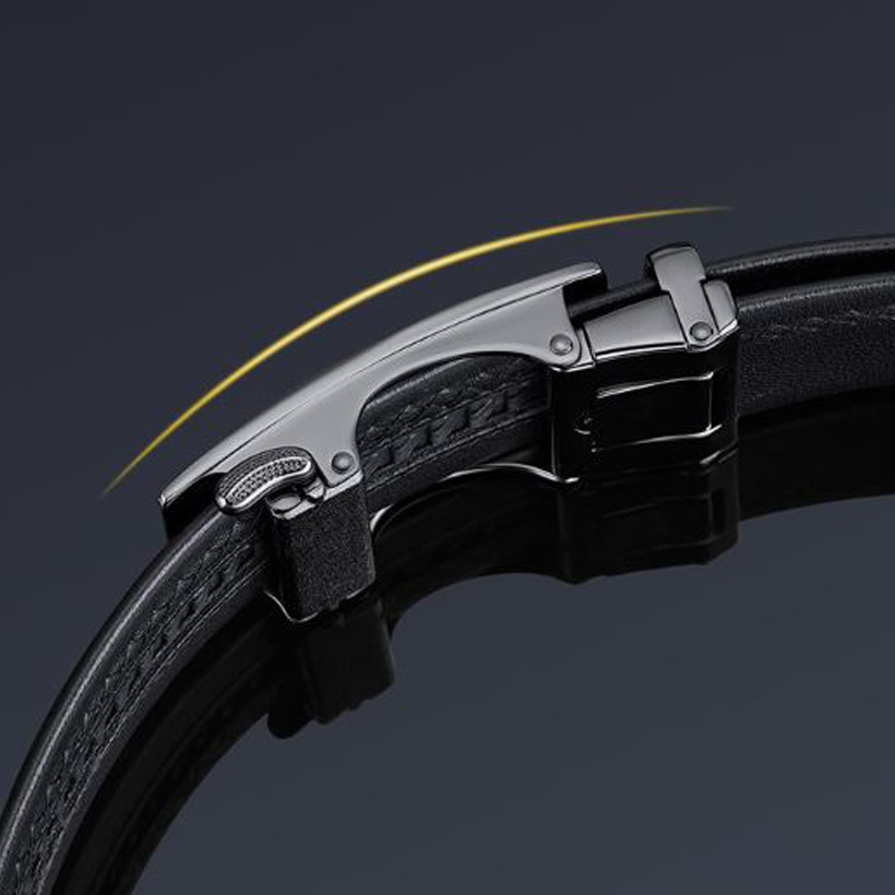 Thắt lưng nam cao cấp hàng hiệu WilliamPOLO chất liệu da Bò nguyên tấm - POLO 2722P