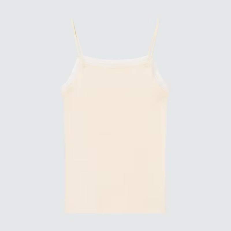 Áo hai dây cotton ren viền cổ Uni qlo