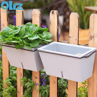  Chậu cây treo ban công Oliz-SC201. Chậu trồng cây tự tưới có bao gồm giá treo 