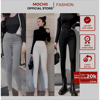 [BIGSIZE 35-90kg]Quần jean giấy 1 khuy cạp cao, quần skinny bó sát Co Giãn 4 chiều-vải bò giấy đầy đặn hàng đẹp