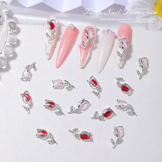 Charm hoa hồng gắn đá -charm trang trí móng