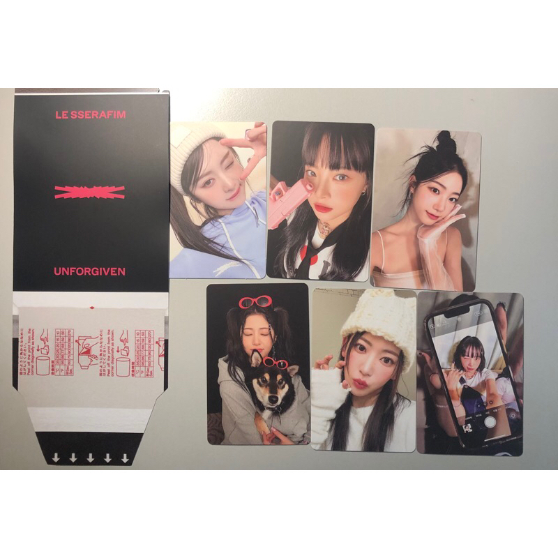 LE SSERAFIM UNFORGIVEN - CARD POB VÀ WEVERSE