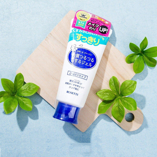 Gel tẩy tế bào da chết Rosette Peeling Gel loại bỏ sợi bã nhờn cho da căng mịn Nhật Bản 120g