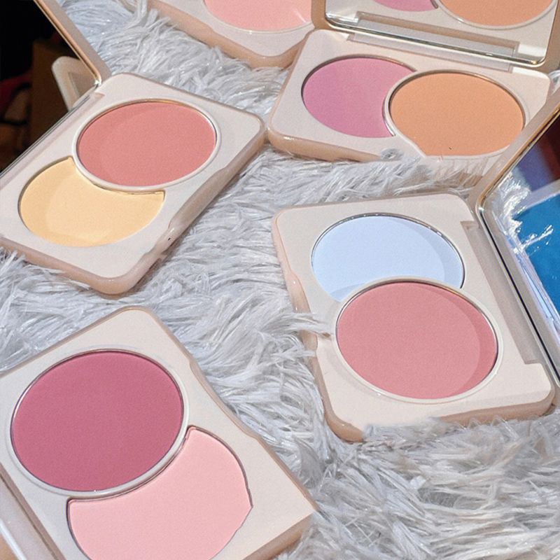 Bảng Phấn Má Hồng Sweet Mint 2 Màu Phấn Mịn Nhẹ Nhàng Trang Điểm Tự Nhiên Chính Hãng nội địa Trung