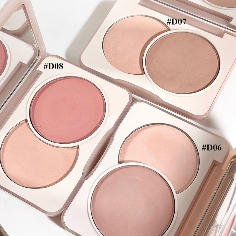 Bảng Phấn Má Hồng Sweet Mint 2 Màu Phấn Mịn Nhẹ Nhàng Trang Điểm Tự Nhiên Chính Hãng nội địa Trung