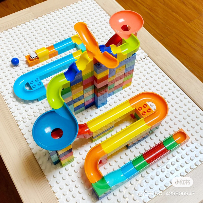 Đồ Chơi Xếp Hình Lắp Ráp Kiểu Lego Duplo Cho Bé Sáng Tạo, Gạch Loại To, Mảnh Ghép Cầu Trượt Hãng FEELO - Abbie Store