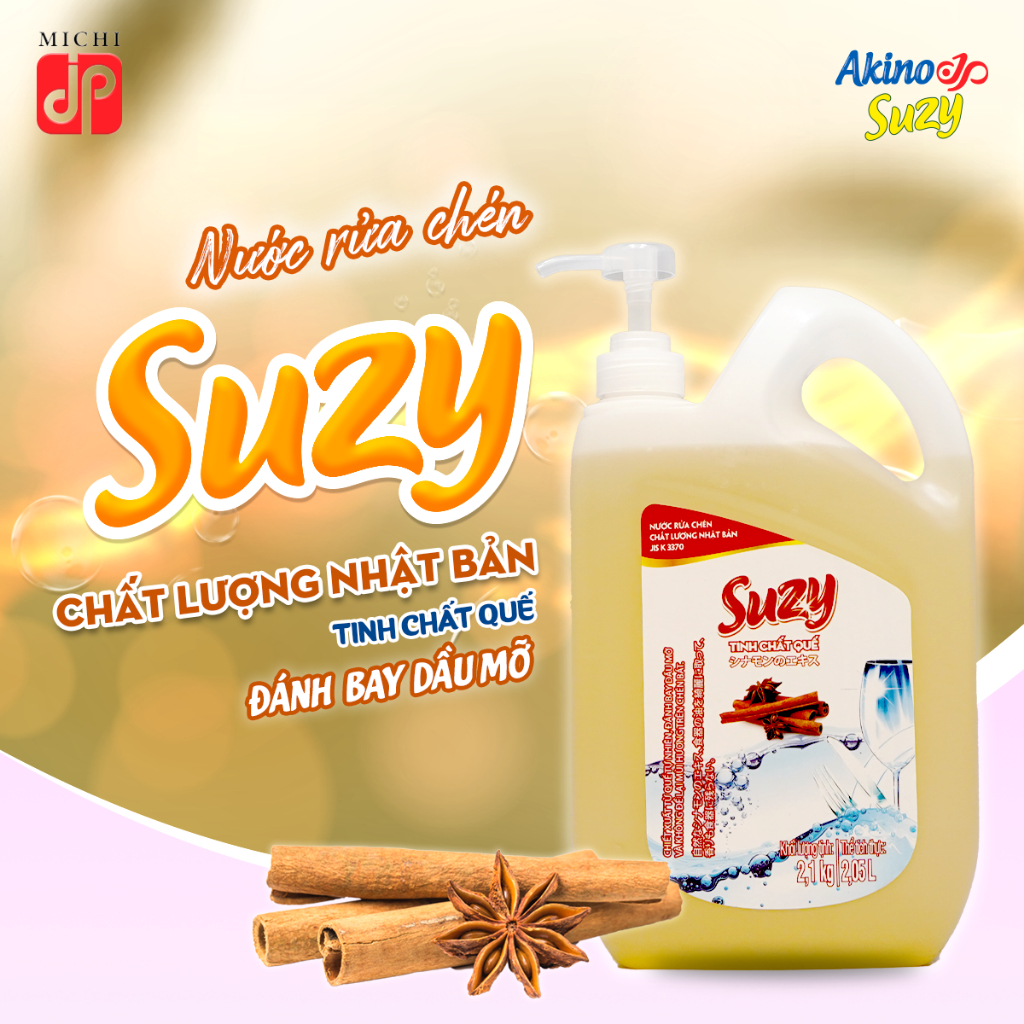 Nước rửa chén Suzy - công nghệ Nhật Bản