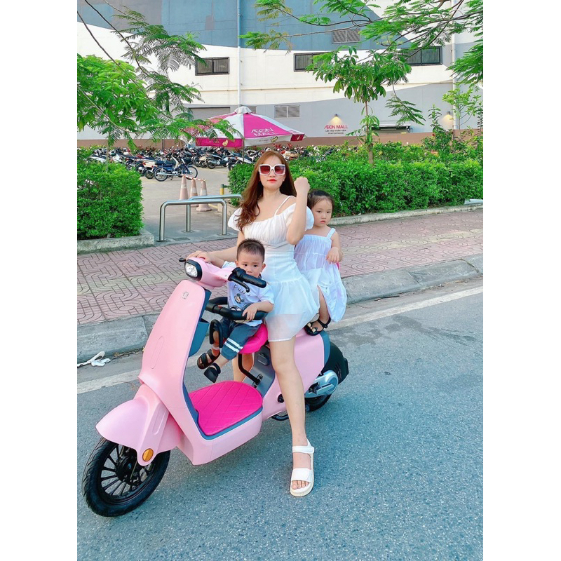 💥 Xe điện VC - Xe điện hotgirl VC mẫu mới 2023 dùng thẻ từ bản chạy pin, chạy bình