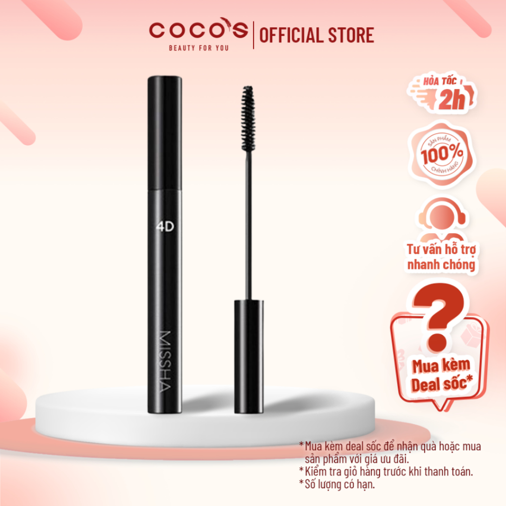 Mascara Cong Và Dài Mi Không LeM MISSHA 4D 7g