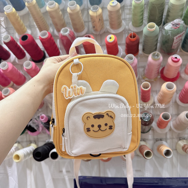 Nametag thêu tên bé, thẻ tên bé treo balo, đồ dùng tránh thất lạc