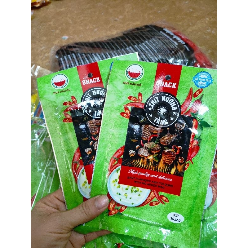 Com bo 10 gói snack nem nướng phên/cá hồi nướng/thịt nướng/ giải bò