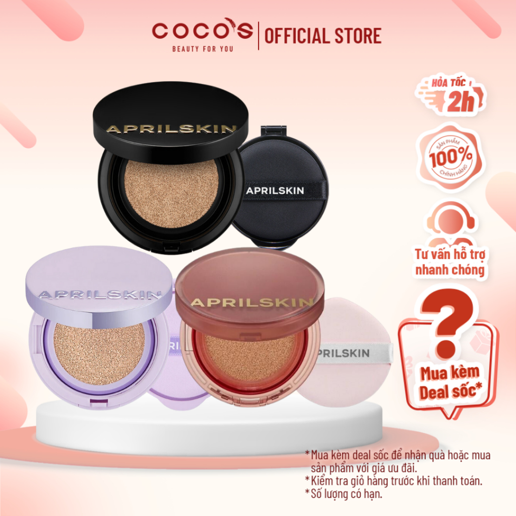 Phấn Nước Che Phủ Tốt, Dưỡng Ẩm Cho Lớp Nền Hoàn Hảo April Skin GALAXY EDITION 15g